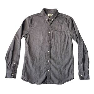 Flint And Tinder Slim Fit Architect Long Sleeve Shirt Button Up Size Medium Grey